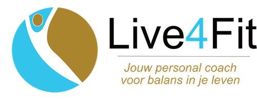 Logo Live4Fit tekst zijkant